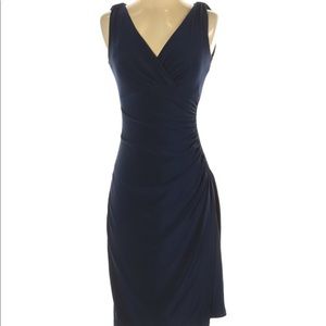 Ralph Lauren Sleeveless Wrap Style Jersey Dress